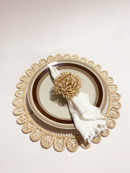 Sunny flower Iraca Placemat