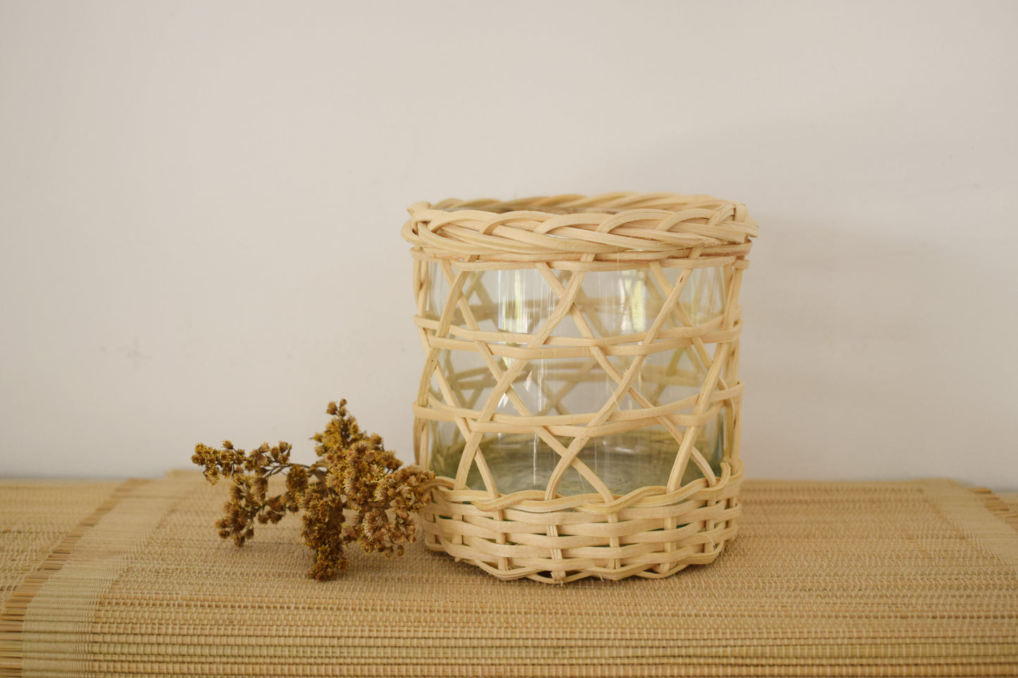 Oca Woven Glass Vase