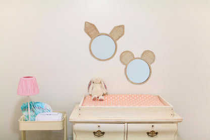 Teddy & Bunny Iraca Nursery Mirror