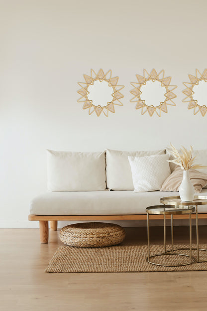 Boho Sun Iraca Mirror